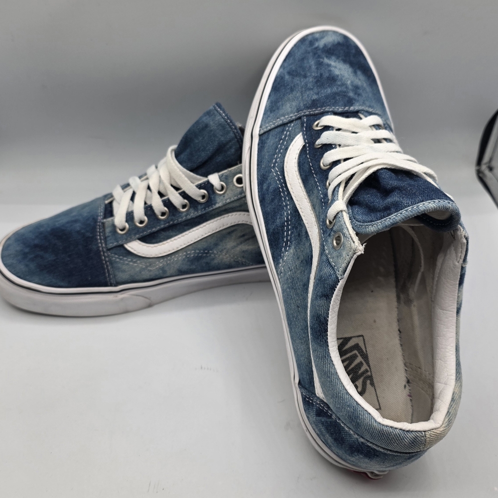 Vans Blue Denim Men's Size 12 Sneakers 500714.
